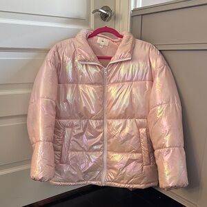 BP Iridescent Pink Puffer Jacket